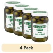 (4 pack) Milwaukee's Baby Dill Pickles, 32 fl oz Jar