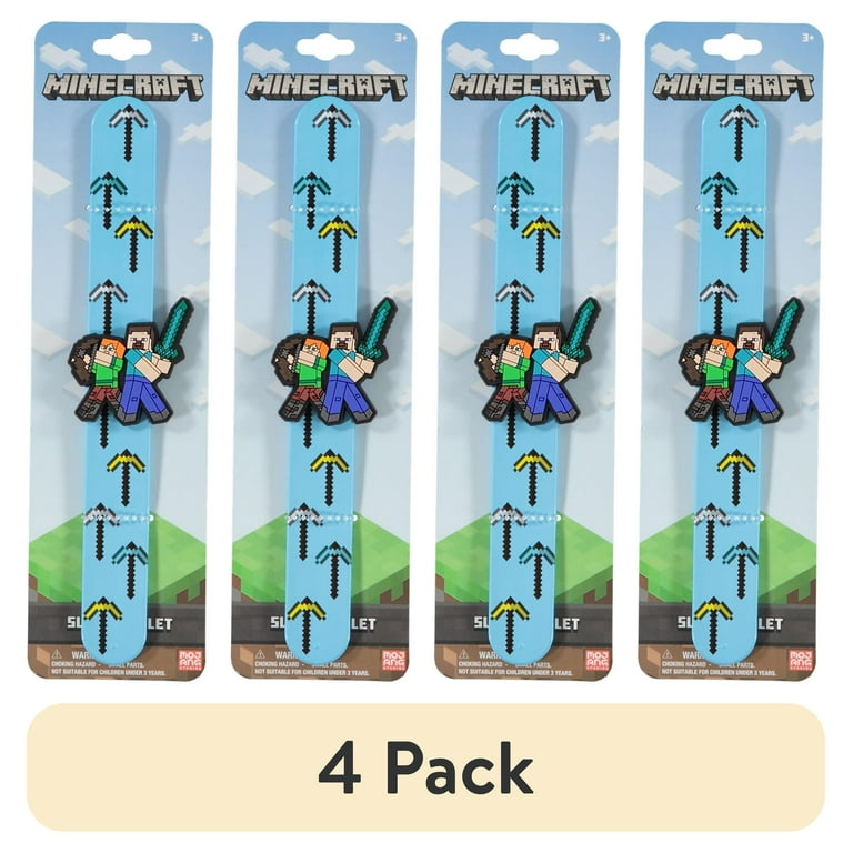 4 pack) Minecraft Slap Bracelet - Walmart.com