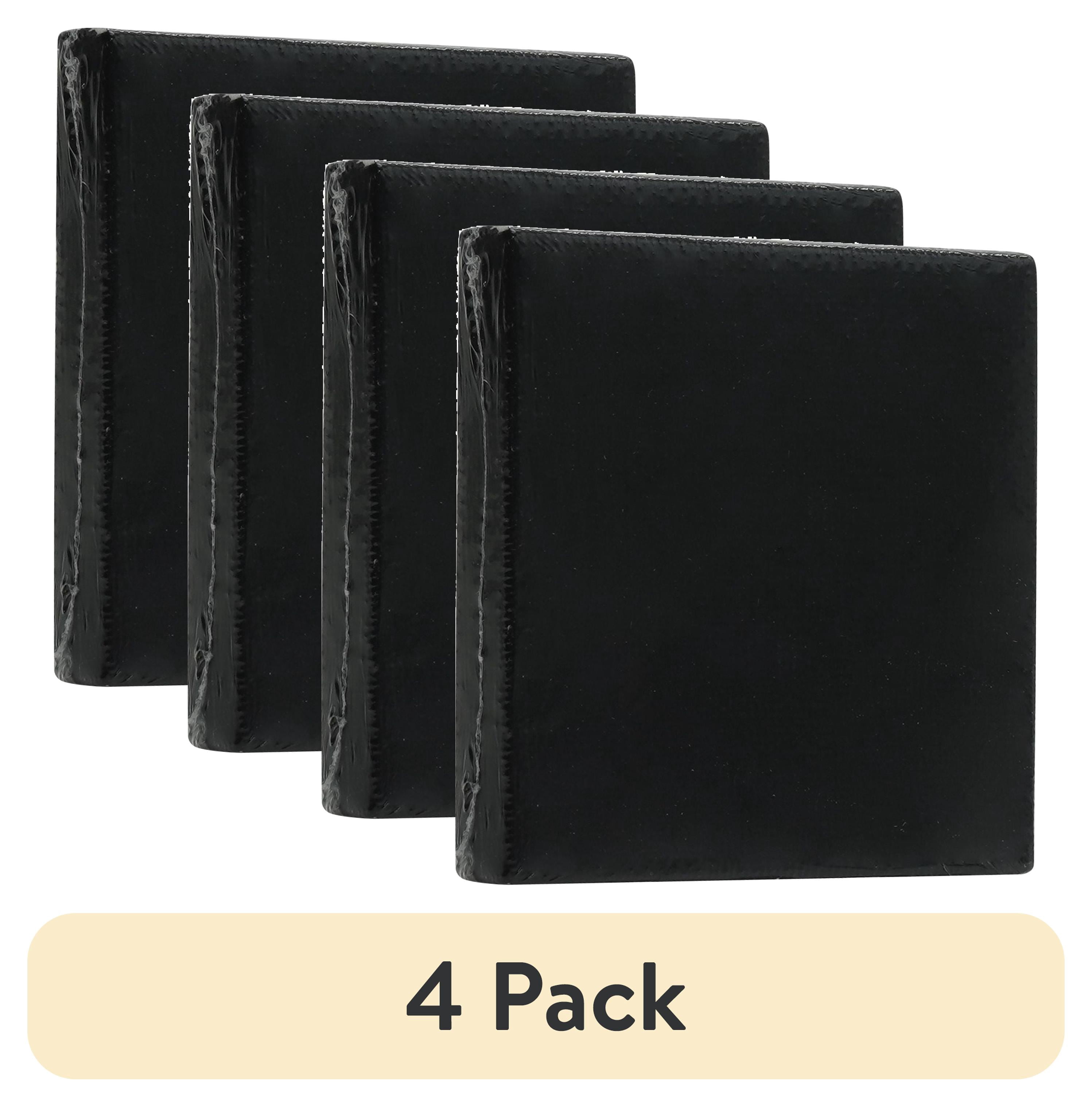 (4 pack) Mini Studio Canvas, 100% Cotton Acid Free Black Canvas, 2.56"X2.56", 1 Piece, Academic Canvas，Great Chioce for Beginners and Hobbyists of All Skill Levels.