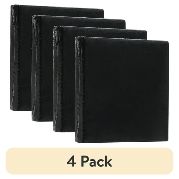 (4 pack) Mini Studio Canvas, 100% Cotton Acid Free Black Canvas, 2.56"X2.56", 1 Piece, Academic Canvas,Great Chioce for Beginners and Hobbyists of All Skill Levels.