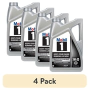 4 pack Mobil 1 120763 Advanced Full Synthetic 5W-20, 5 Quarts
