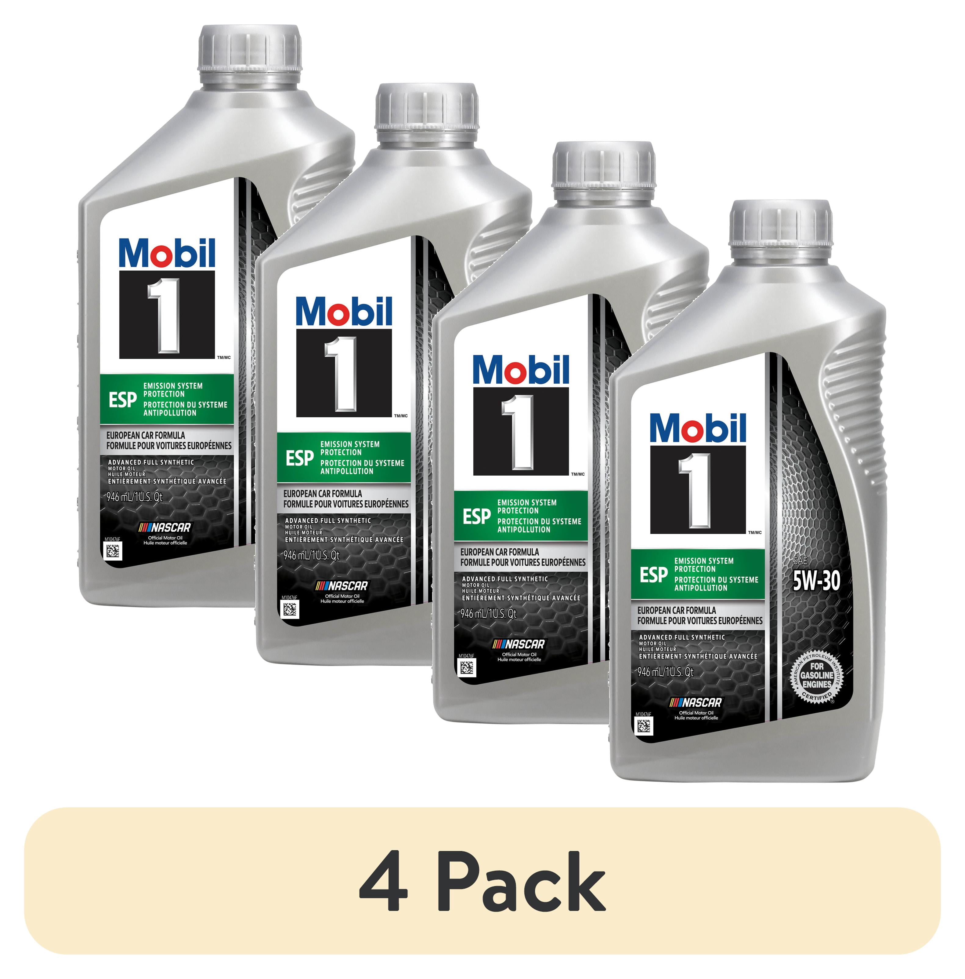 5 pack) Mobil 1 ESP Full Synthetic Motor Oil 5W-30, 1 Quart