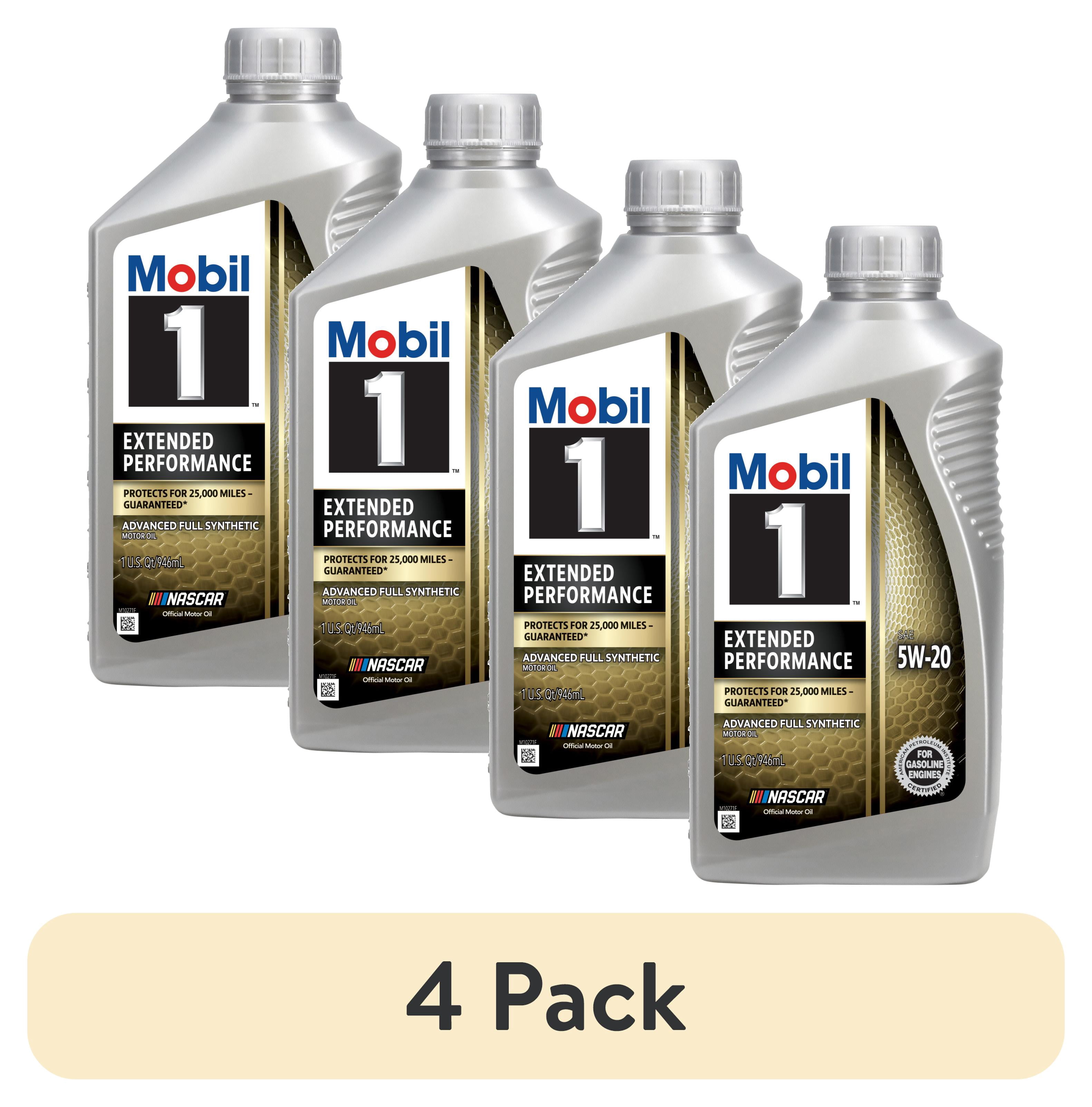 (4 pack) Mobil 1 Extended Performance Full Synthetic Motor Oil 5W-20, 1 Quart