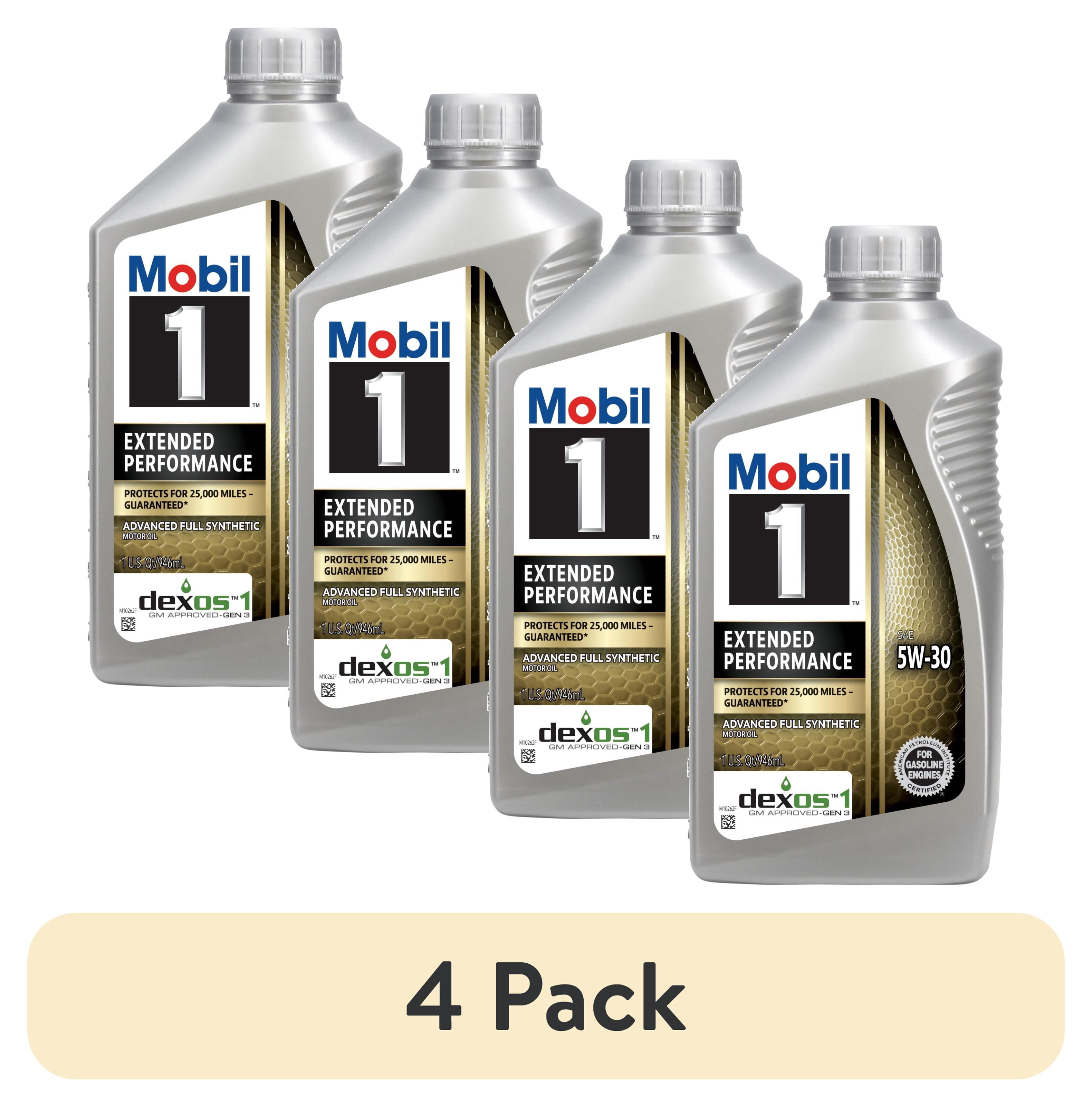 (4 pack) Mobil 1 Extended Performance Full Synthetic Motor Oil 5W-30, 1 Quart