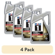 (4 pack) Mobil 1 Extended Performance High Mileage Full Synthetic Motor Oil 5W-30, 5 Quart
