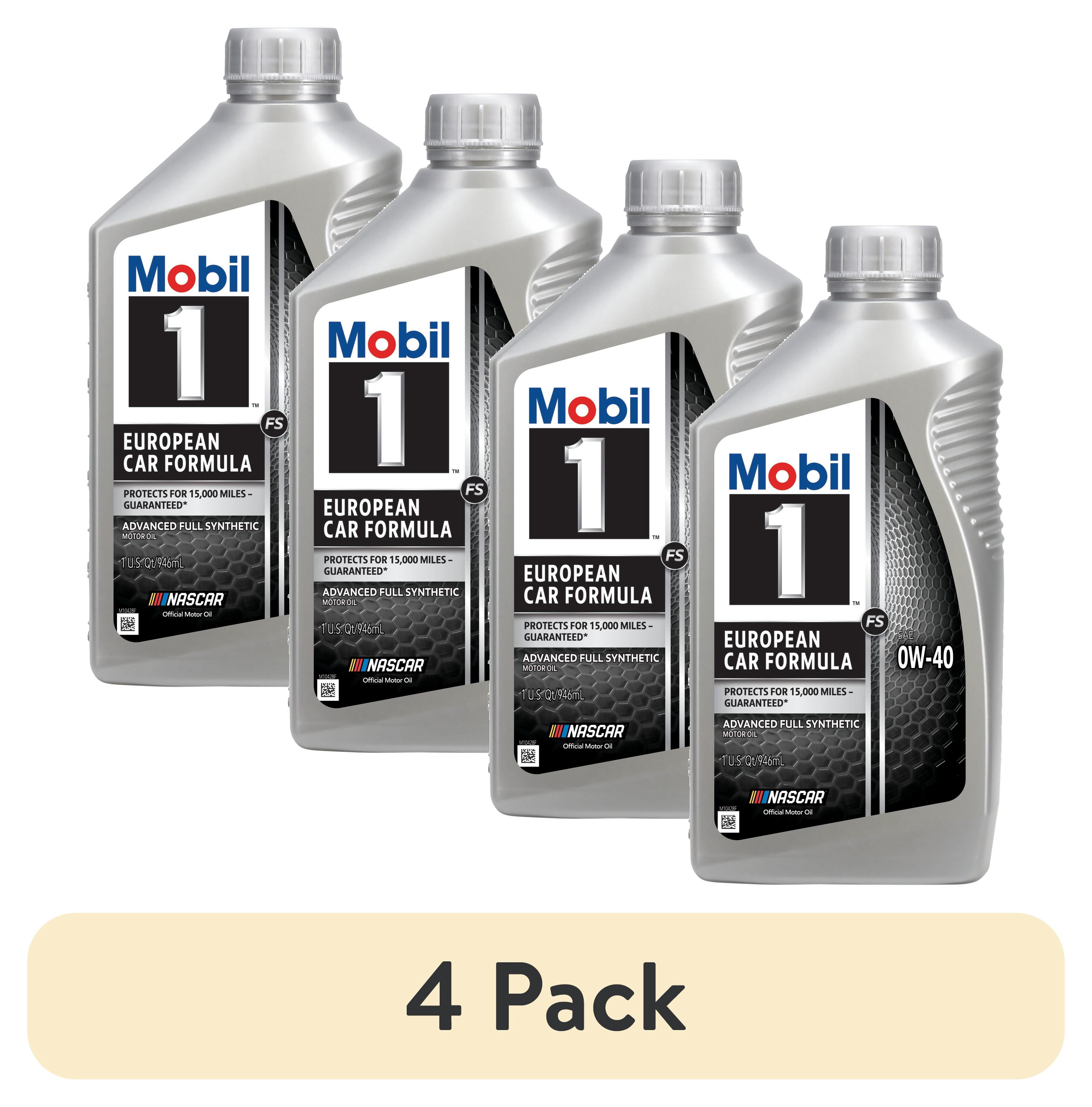 4 pack) Mobil 1 FS European Car Formula Full Synthetic Motor Oil