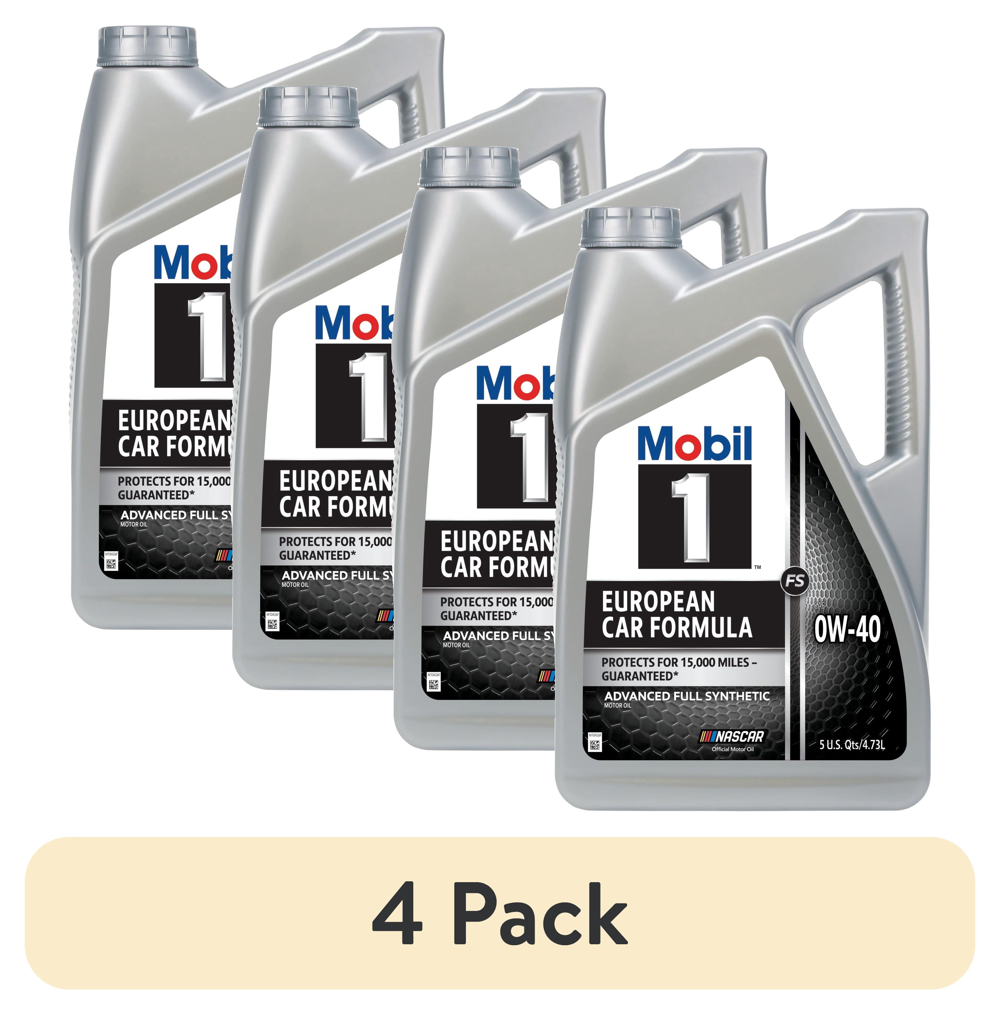 5 pack) Mobil 1 FS European Car Formula Full Synthetic Motor Oil