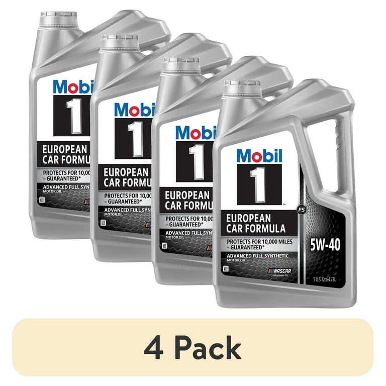 4 pack) Mobil 1 FS European Car Formula Full Synthetic Motor Oil