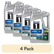 4 pack Mobil 1 Hybrid 0W-20, 5 Quart
