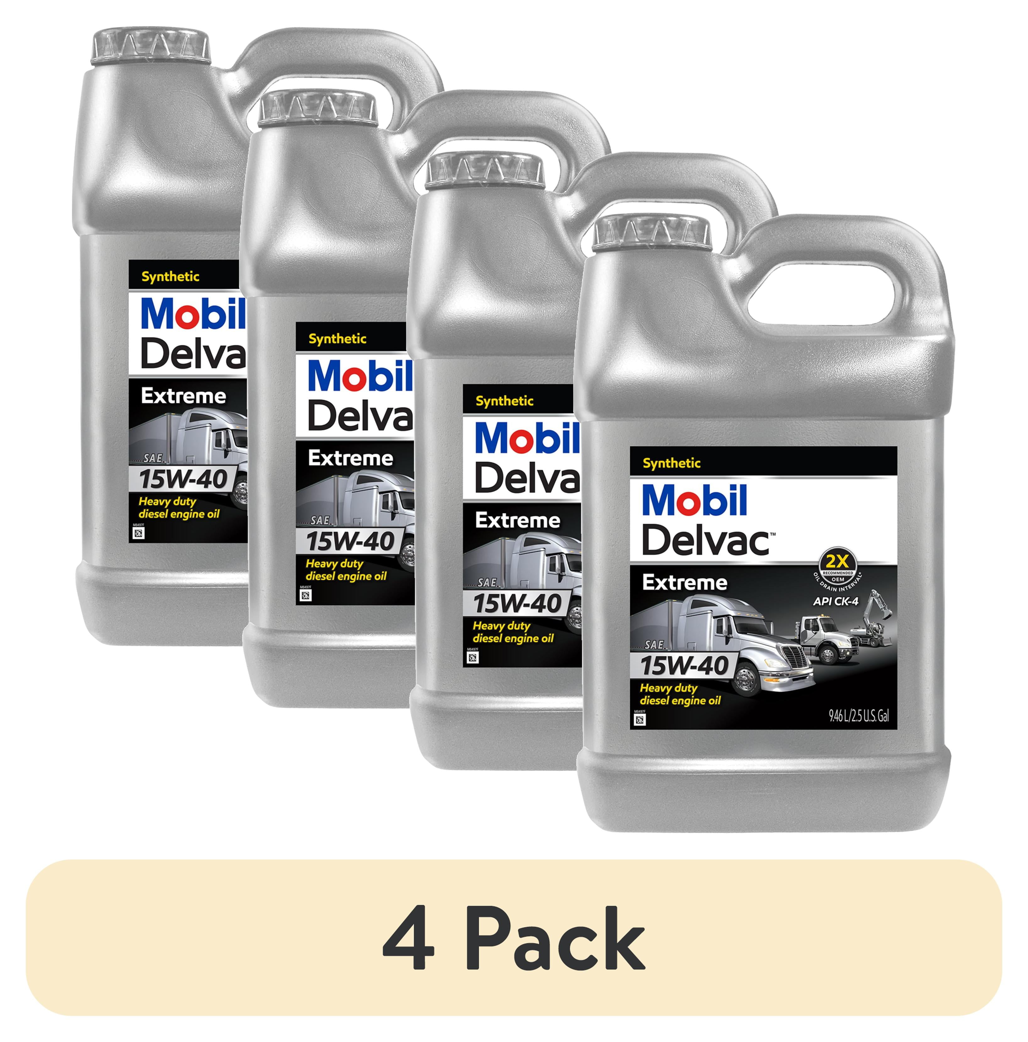 2 pack) Mobil Delvac Extreme Heavy Duty Full Synthetic Diesel