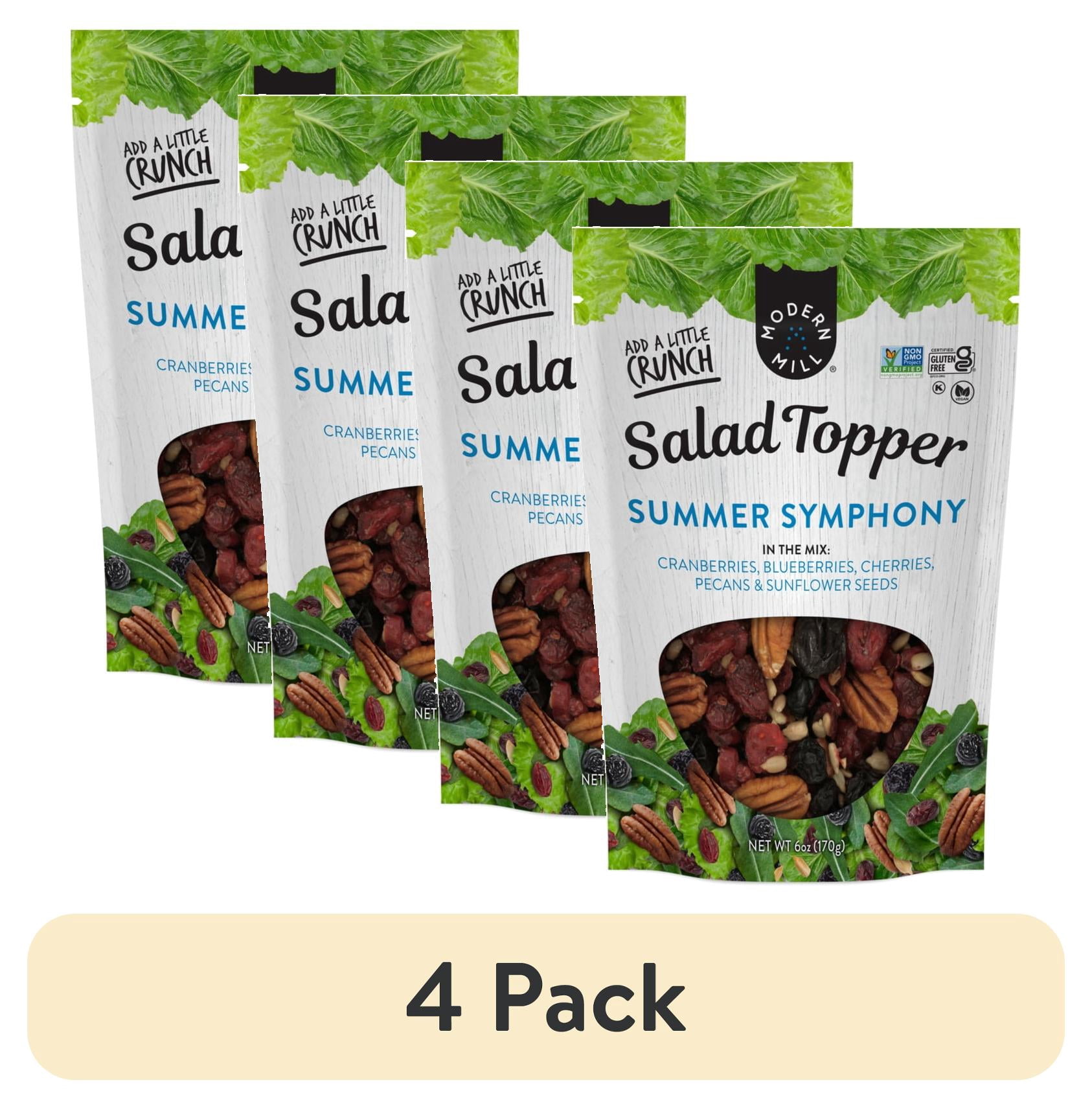 (4 pack) Modern Mill Summer Symphony Salad Topper 6oz, Gluten-Free, Vegan, Non-GMO