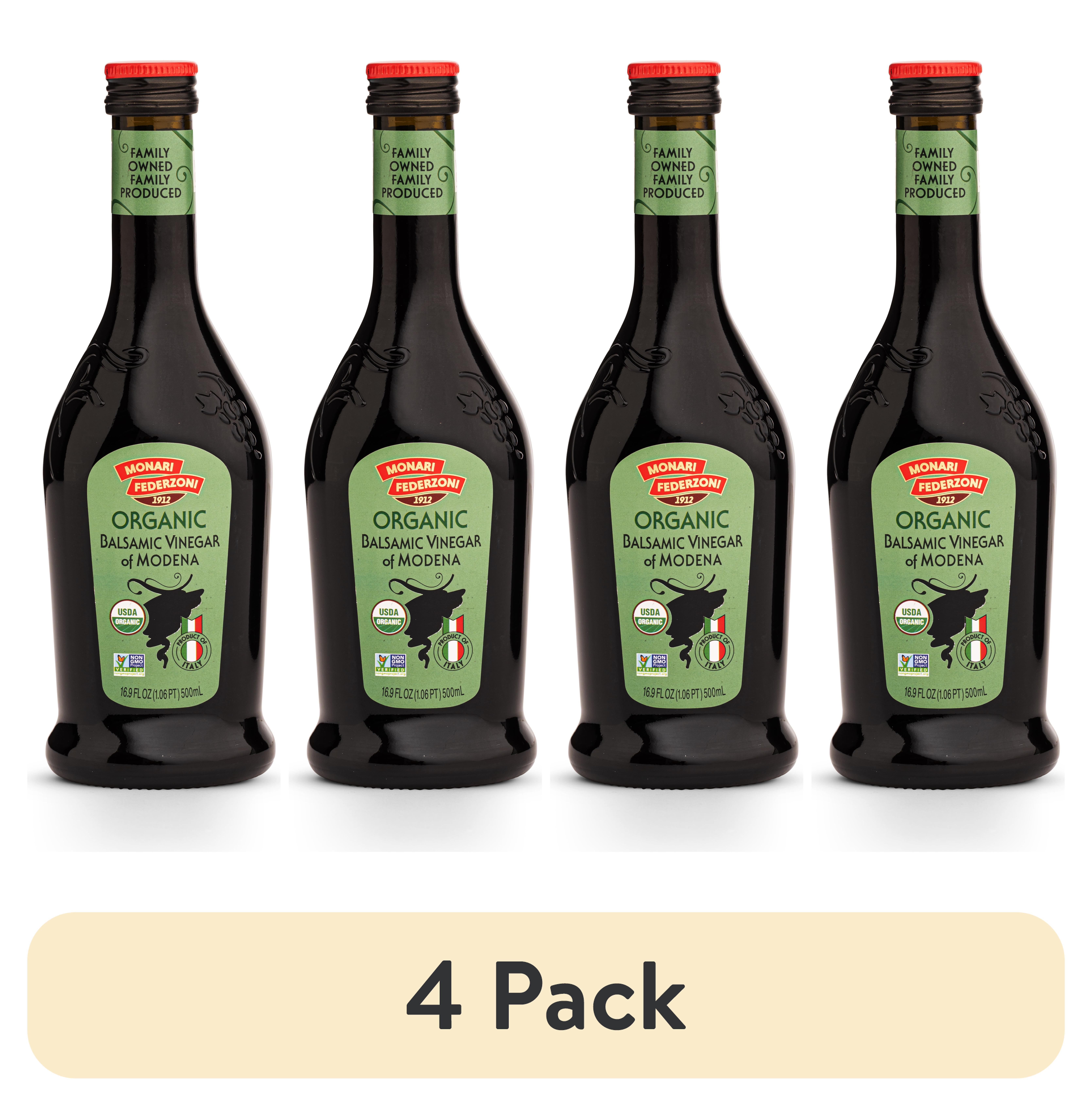 (4 pack) Monari Federzoni Balsamic Vinegar Of Modena Organic, 17 Fl Oz.