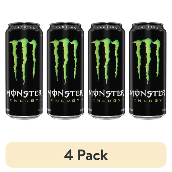 (4 pack) Monster Energy Green, Original - 16 oz- Pack of 2