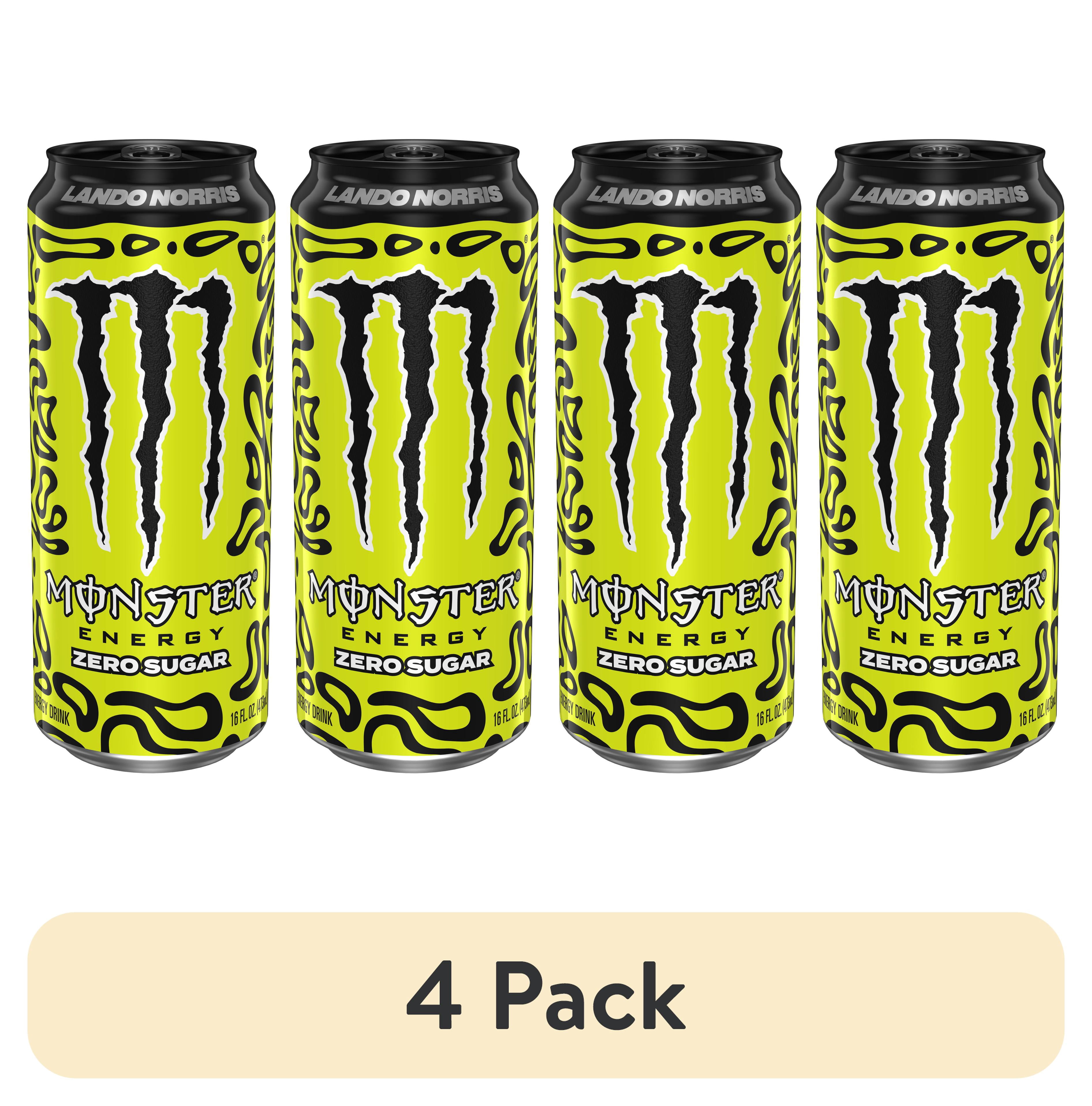 (4 pack) Monster Energy, Lando Norris, Sugar Free Energy Drink, 16 fl oz, Can