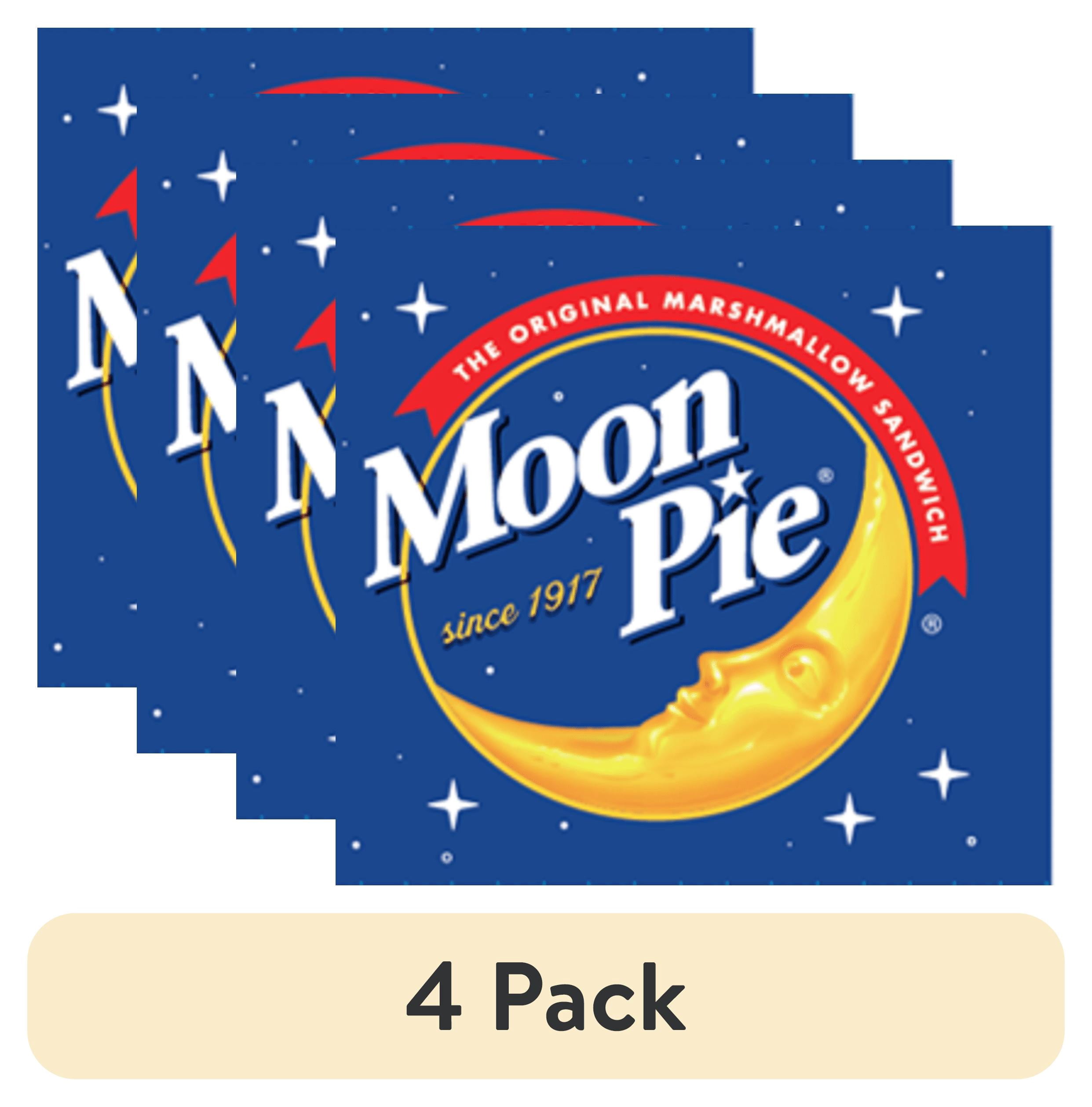 (4 pack) MoonPie Mini Marshmallow Sandwich Cookies, Strawberry, 12 Count, 12 oz – Individually Wrapped Snack Cakes for On-the-Go Treats