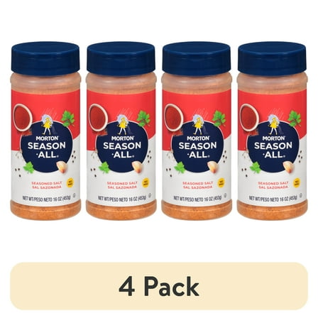 (4 pack) Morton Season-All Seasoned Salt, 16 oz