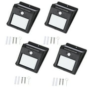 4 pack Motion Sensor Lamp,Portable Outdoor Waterproof Solar Power 20 LED Motion Induction Lamp Sensor Light Bulb for Wall Front Door,Patio,Deck,Yard,Garden