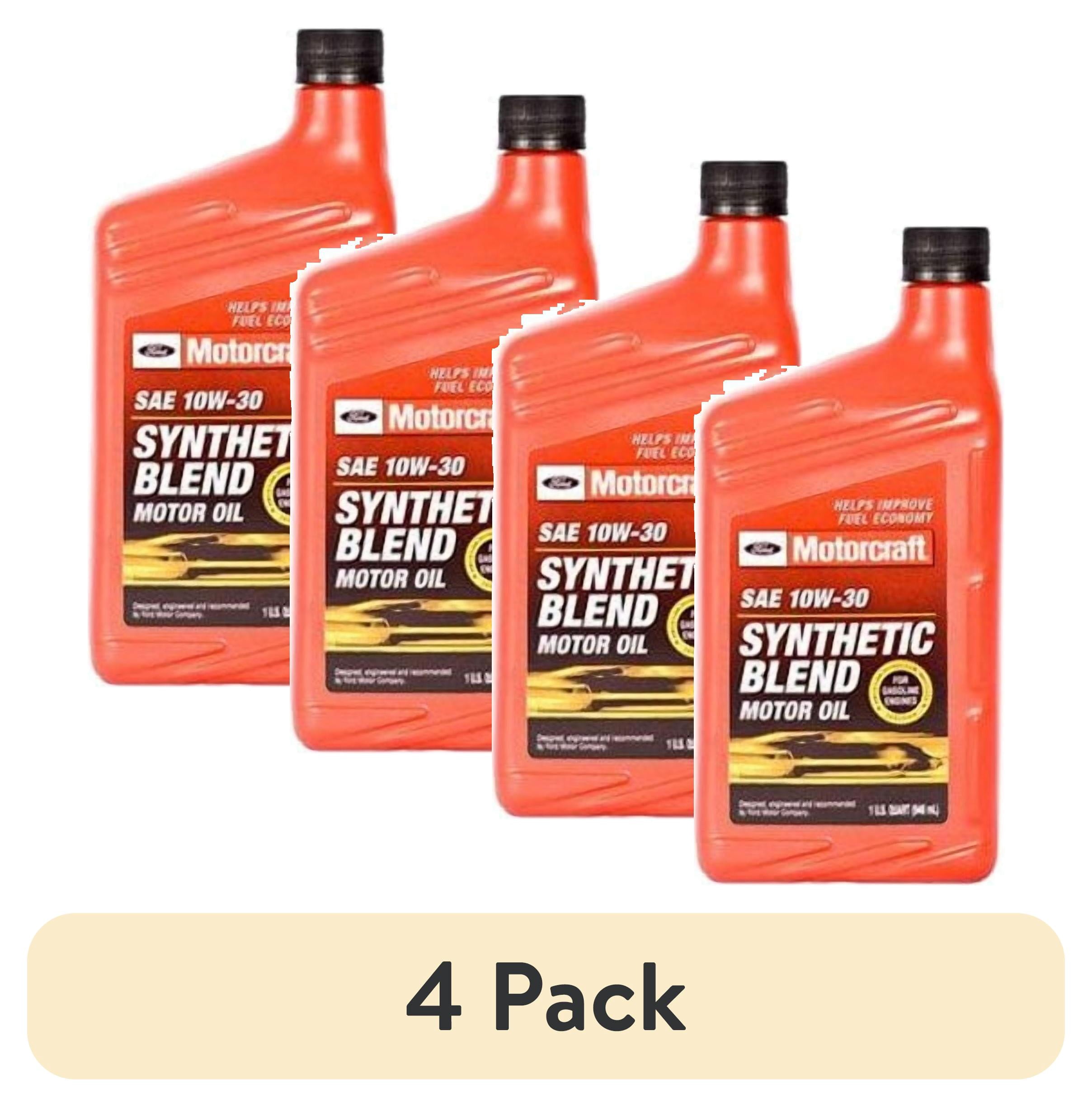 6 pack) Motorcraft Synthetic Blend Motor Oil, 10W30, 1-Quart