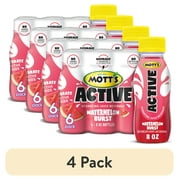 (4 pack) Mott's Active Watermelon Burst Hydrating Juice Beverage, 8 fl oz, 6 Count Bottles