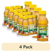 (4 pack) Mott's for Tots Apple Juice, 8 fl oz, 6 Count Bottles