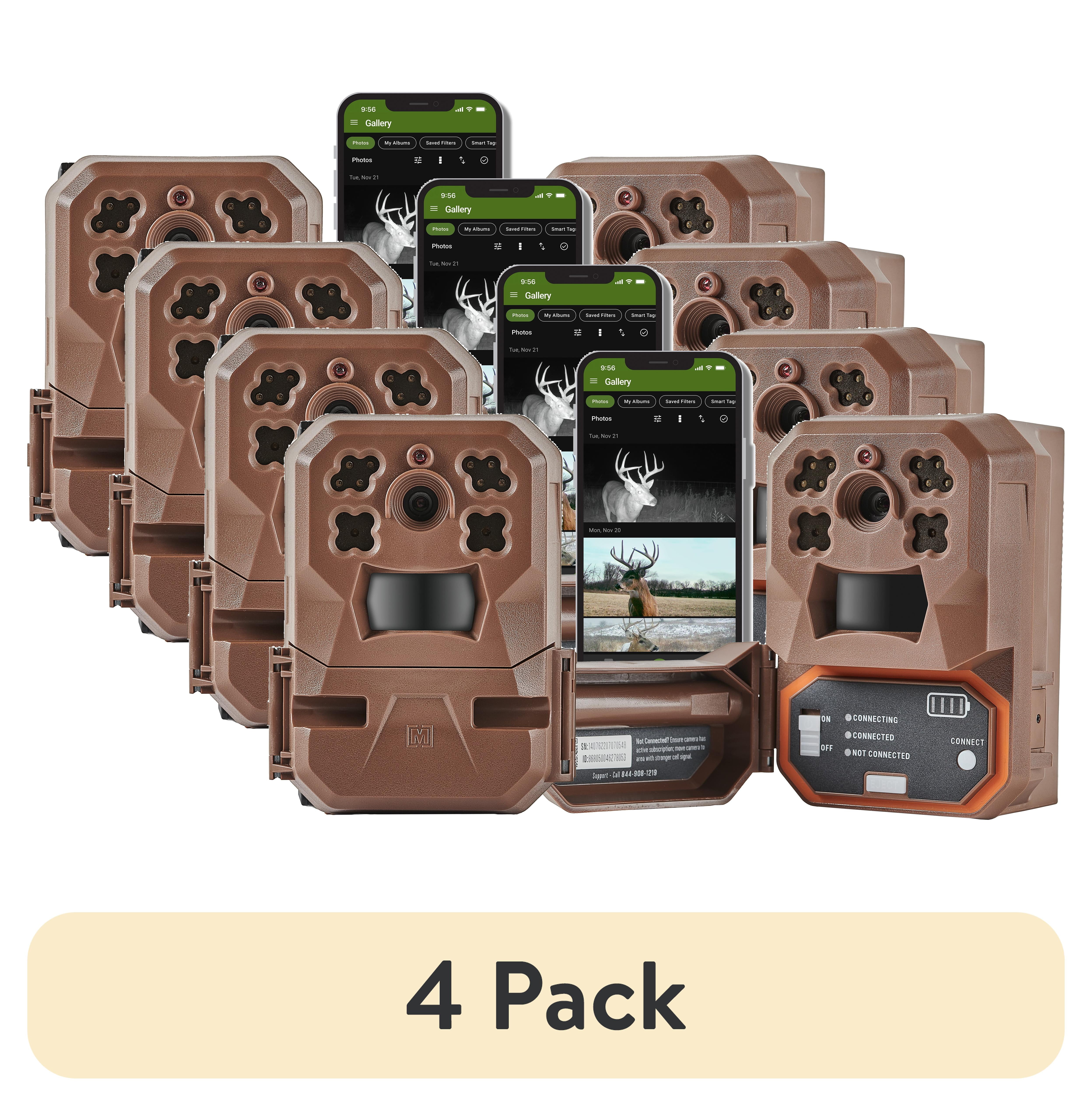 Moultrie, Cellular Trail Camera, Edge, 33MP HD Video-Audio, 2-Pack
