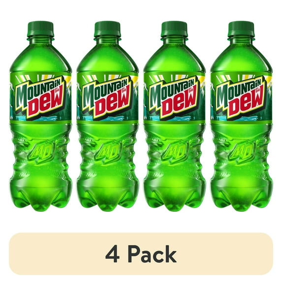 (4 pack) Mountain Dew Soda - 20 oz- Pack of 2