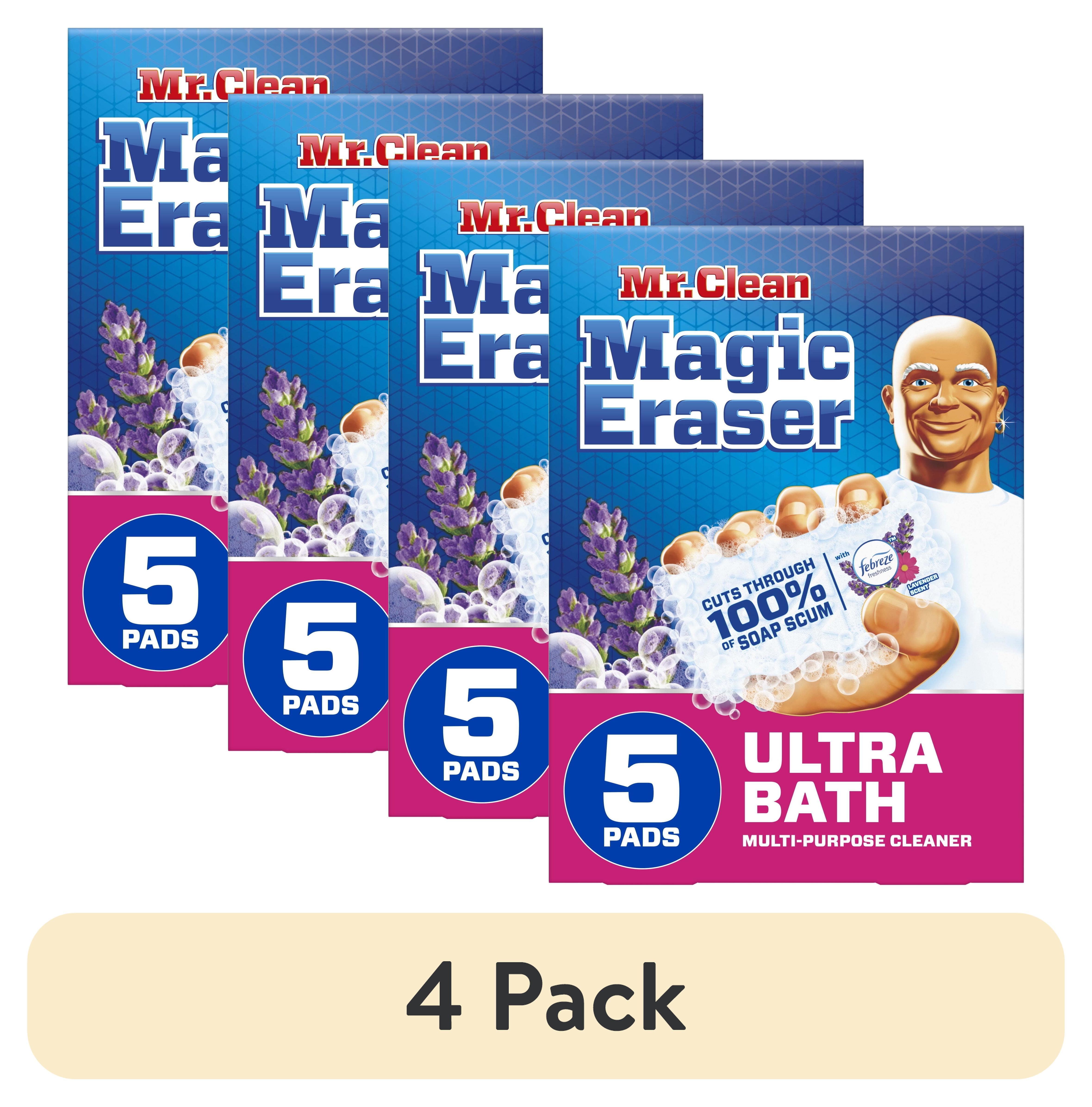 (4 pack) Mr. Clean Original Magic Eraser All-Purpose Foam Cleaning Pads with Durafoam, 5 Ct