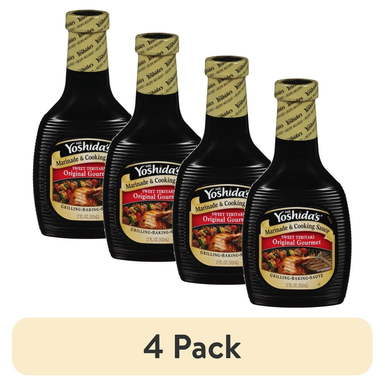 4 pack) Mr. Yoshida's Original Gourmet Sweet Teriyaki Marinade