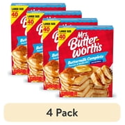 (4 pack) Mrs. Butterworth's Buttermilk Complete Pancake & Waffle Mix, 32 oz