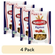 (4 pack) Mueller's Sodium-Free, Cholesterol-Free Rigatoni Pasta, 16 oz (Shelf-Stable)