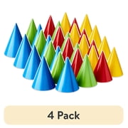 (4 pack) Multicolor Paper Party Hats, 8 Count, by Way To Celebrate