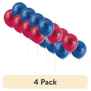 (4 pack) Multicolor Spiderman Latex Balloons, 12in, 6ct