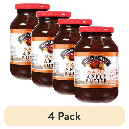 (4 pack) Musselman's Maple Cinnamon Apple Butter 17.5oz