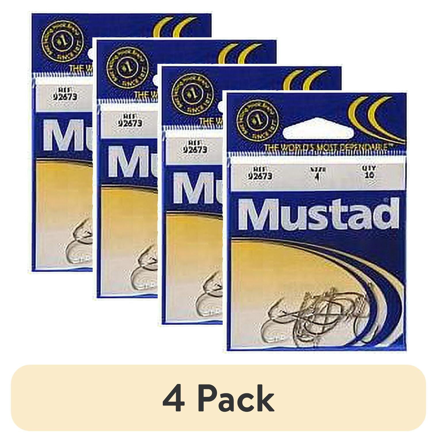 (4 pack) Mustad Baitholder Hook (Nickel) - #4 10pc