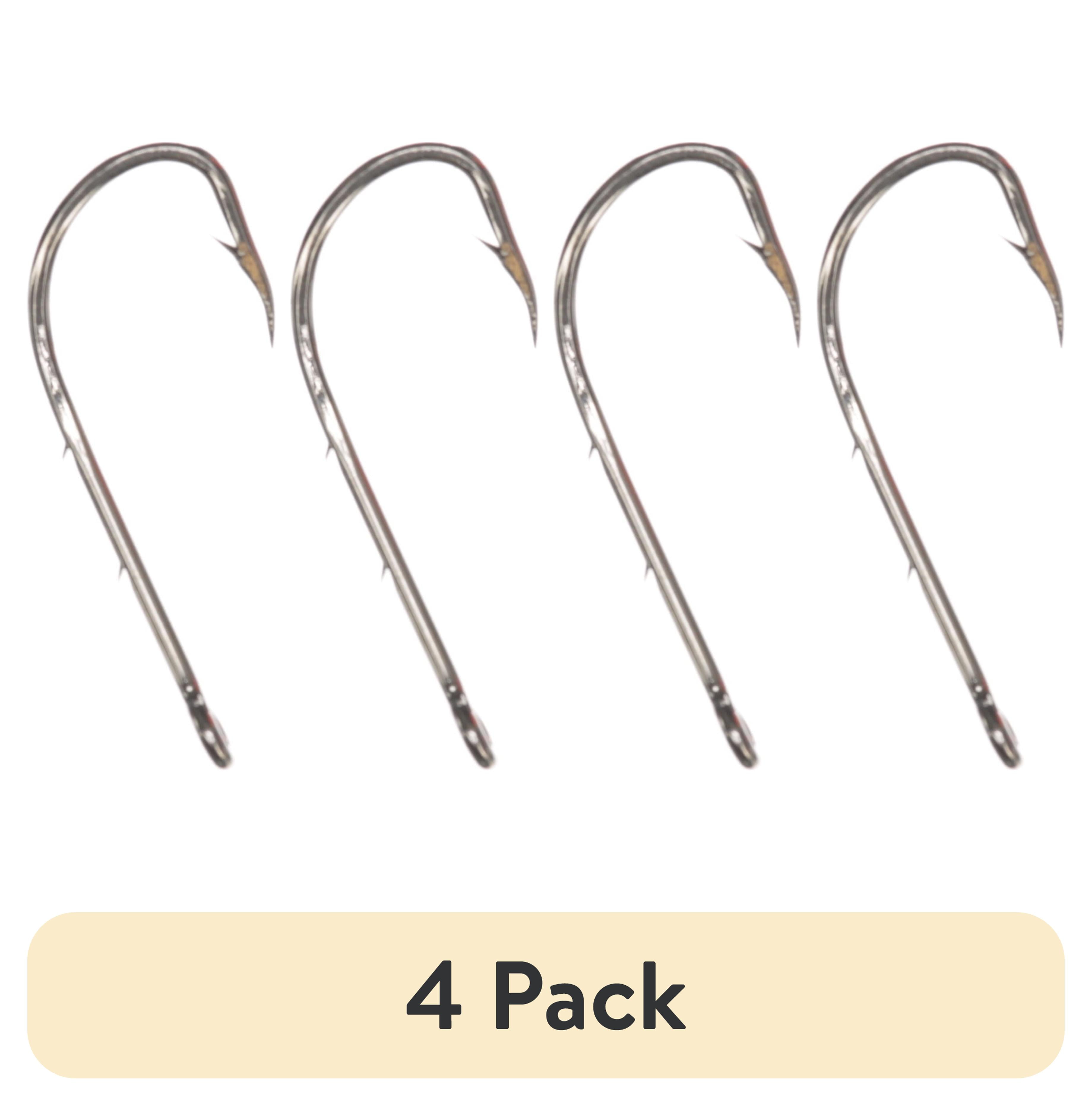 (4 pack) Mustad Down Eye Baitholder Hook (Nickel) - Size: #2 12pc