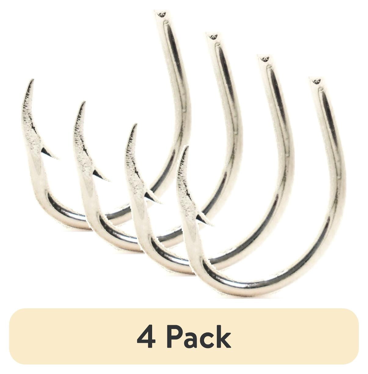 (4 pack) Mustad O'Shaughnessy Live Bait Hook (Nickel) - Size: 5/0 8pc
