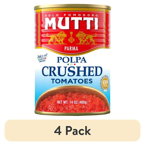 (4 pack) Mutti Crushed Tomatoes (Polpa) 14 oz, Can