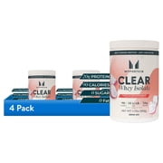 4 pack Myprotein Clear Whey Isolate Protein Powder, Tropical Dragonfruit, 20 Servings, Muscle Builder