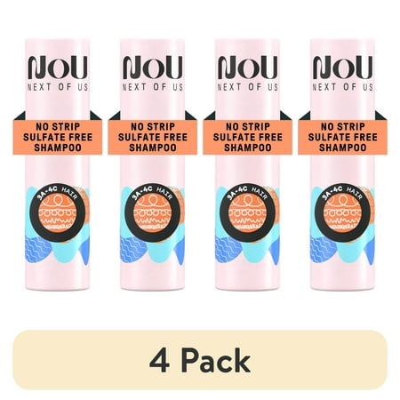 (4 pack) NOU Nourishing Moisture Conditioner, for Curly & Coily Hair, 10.1 fl oz