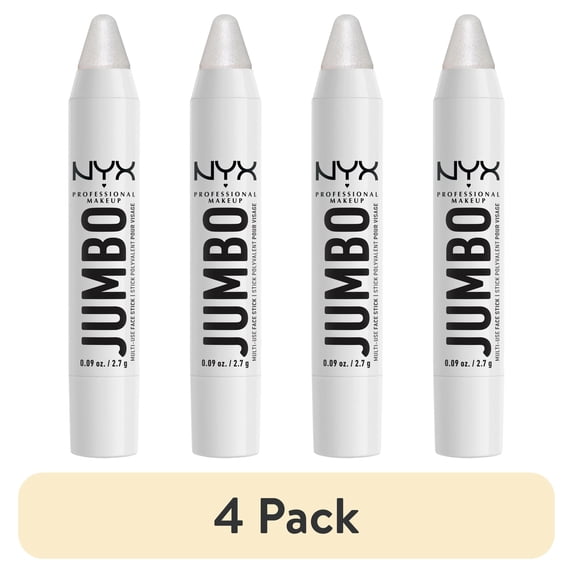 (4 pack) NYX Professional Makeup Jumbo Multi-Use Face Stick Highlighter, Vanilla Ice Cream