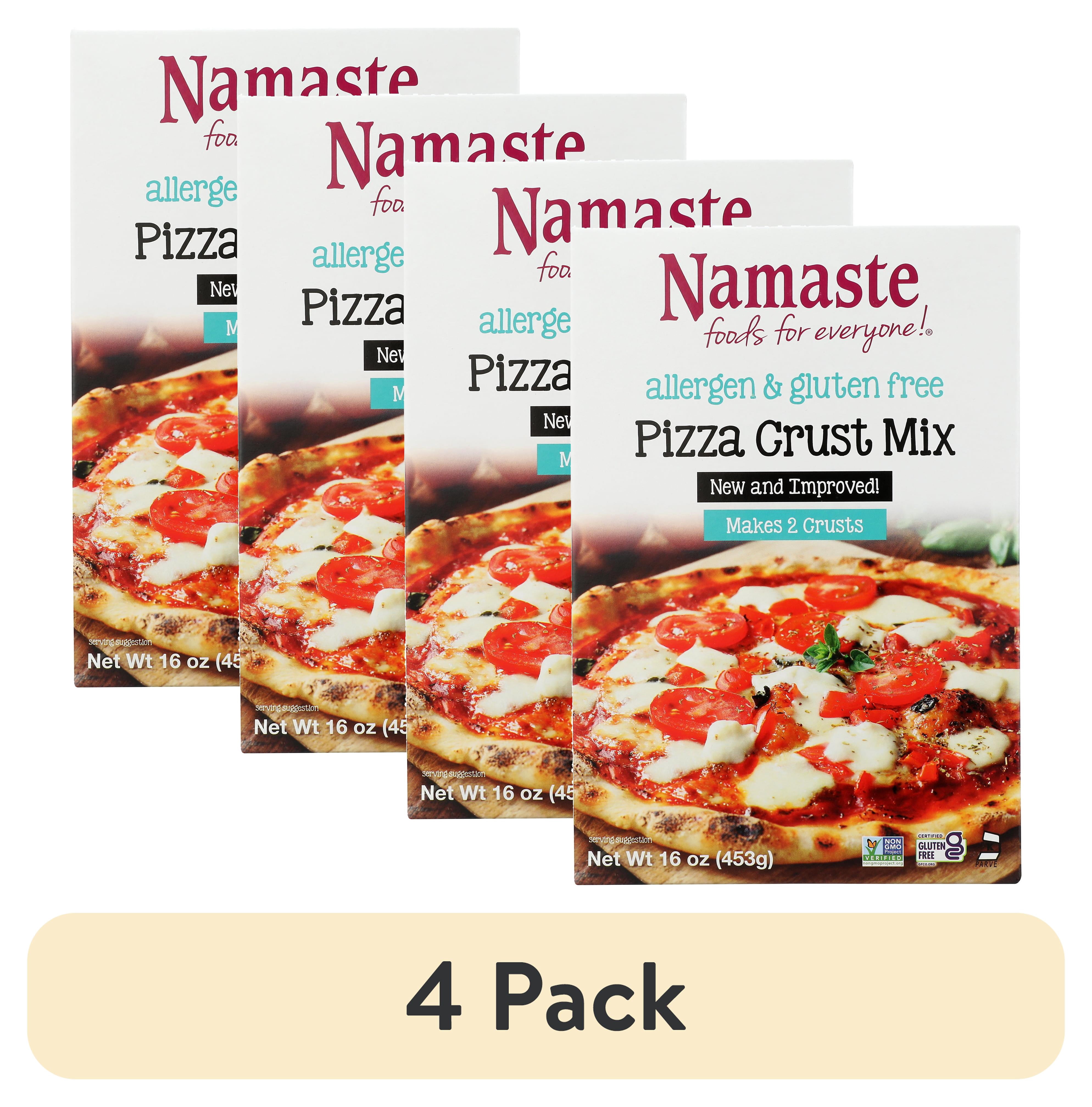 (4 pack) Namaste Foods Gluten Free Pizza Crust Mix 16oz Box