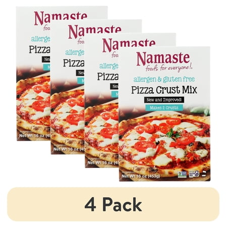 (4 pack) Namaste Foods Gluten Free Pizza Crust Mix 16oz Box