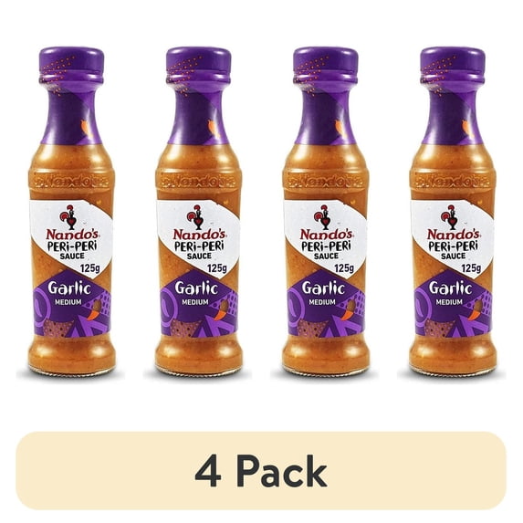 (4 pack) Nando's Garlic Peri-Peri Sauce - 125ml
