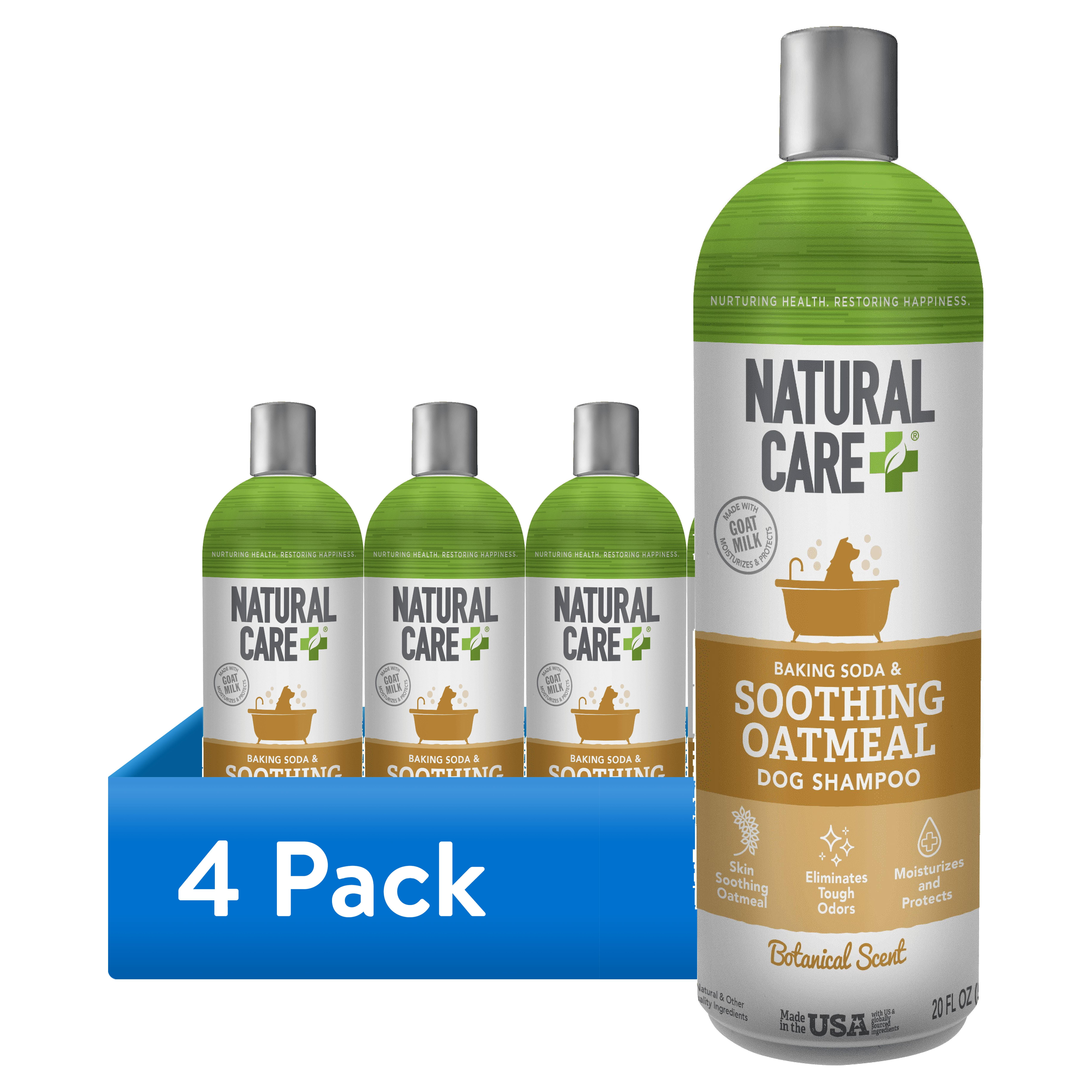 (4 pack) Natural Care Baking Soda and Oatmeal Shampoo for Dogs – 20oz.