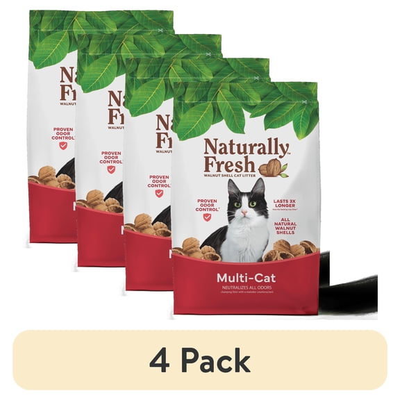 Naturally Fresh Walnut-Based Multi-Cat Quick-Clumping Cat Litter (Multiple Sizes)