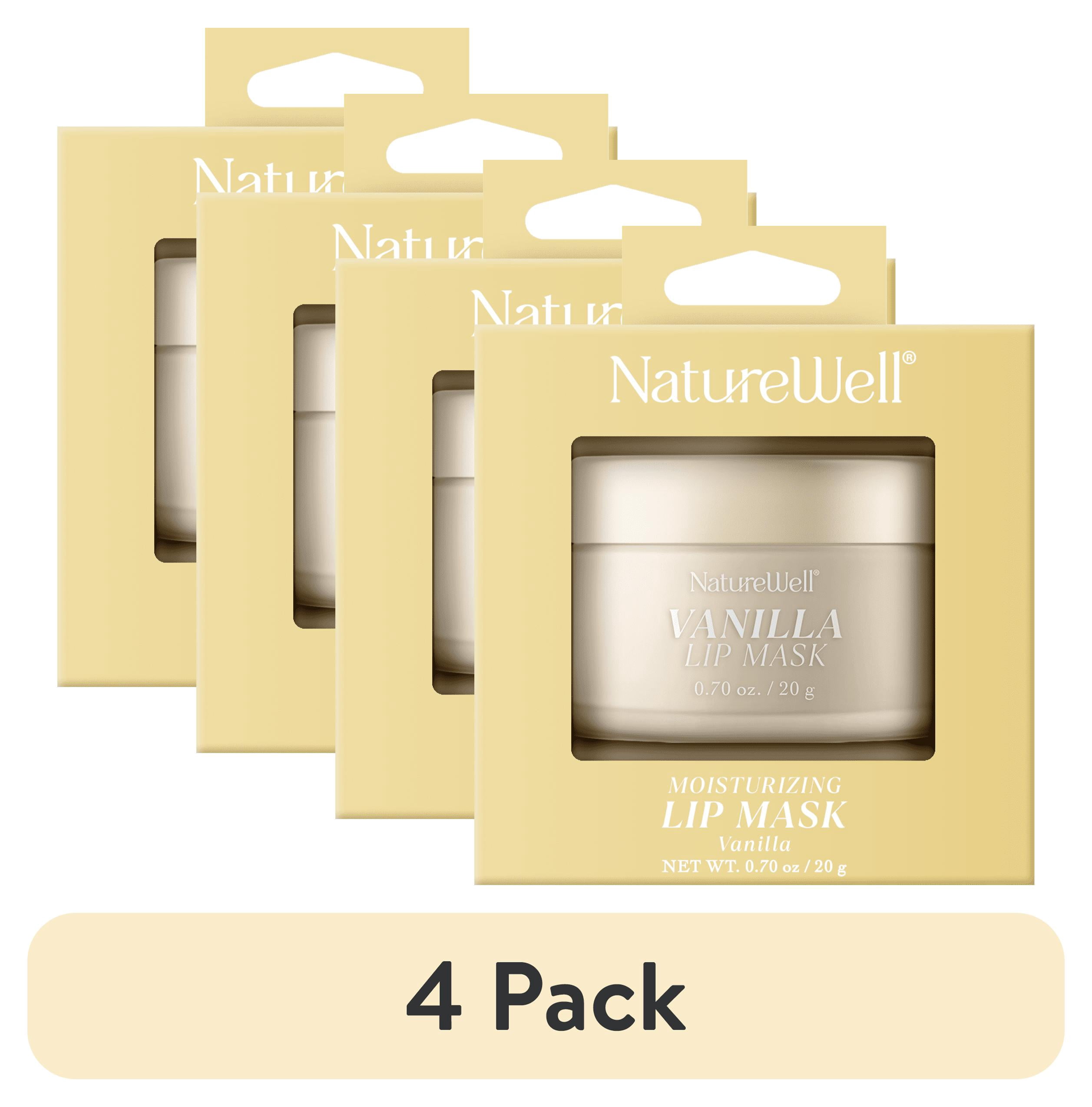 (4 pack) NatureWell Moisturizing Lip Mask, Vanilla, 0.70 oz