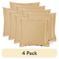 thumbnail image 1 of (4 pack) Nestl Pillow Sham Set of 2, Premium 1800 Series Double Brushed Bed Pillow Cases, Camel Gold, Euro 26" X 26", 1 of 6
