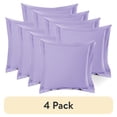 thumbnail image 1 of (4 pack) Nestl Pillow Sham Set of 2, Premium 1800 Series Double Brushed Bed Pillow Cases, Lavender, Euro 18" X 18", 1 of 6