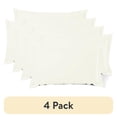 thumbnail image 1 of (4 pack) Nestl Pillow Sham Set of 2, Premium 1800 Series Double Brushed Bed Pillow Cases, Off White, King 20" X 36", 1 of 6