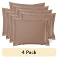 thumbnail image 1 of (4 pack) Nestl Pillow Sham Set of 2, Premium 1800 Series Double Brushed Bed Pillow Cases, Taupe Sand, Standard 20" X 26", 1 of 6
